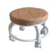 thumbnail image 1 of Taburete giratorio de 360 degree, asiento de trabajo portátil, silla baja con ruedas silenciosas para cocina casera , Café, 1 of 5