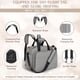 thumbnail image 5 of Bolsa de pañales Mellories 4 en 1 convertible o mochila gris, 5 of 9