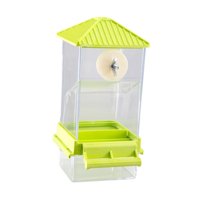 Magideal - Alimentador De Aves Para Alimentador De Alimentación De Alimentación Transparente De La Estación De Alimentación De Colgantes Para Fugas Accesorios De Verde