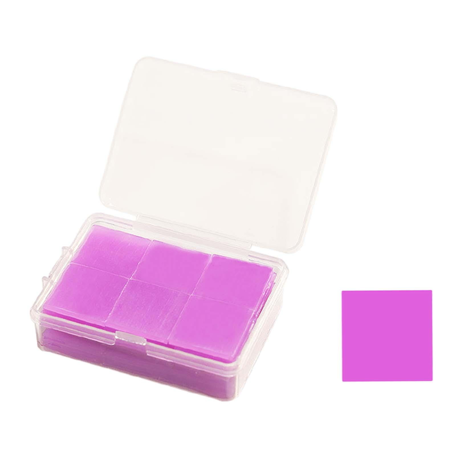 Magideal - 48 Piezas De Pintura De Diamante, Pegamento, Arcilla, Cera, Accesorios De Punto De Cruz Con Caja De Almacenamiento, Cera De Pintura De Diamante Para A Púrpura