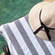 thumbnail image 3 of Toalla de playa Arkwright California Cabana 76 x 178 cm gris, 3 of 7
