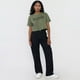 thumbnail image 4 of Polera Mujer Fun Manga Corta Crop Verde Oliva Corona, 4 of 5