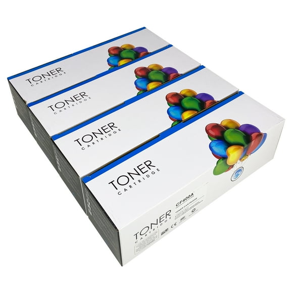 Pack 4 Toner Para 201a Cf400a 401 402 403 Mfp-m252 Mfp-277 Alternativo