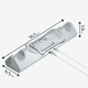 thumbnail image 5 of Base de carga para Meta Quest 3 y 3S, estación de carga magnética para visor VR y controles, con 2 baterías recargables, cargador y cable USB-C, indicador LED, 5 of 6