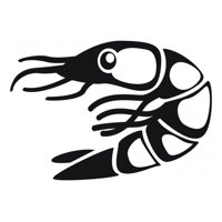 Rienda Libre Graphics - Decomural Shrimp Prawn Seafood Ws-18184