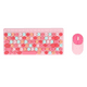 thumbnail image 1 of Set Teclado Y Mouse Inalámbrico Ergonómico Rosado, 1 of 4