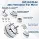 thumbnail image 3 of Motor y Kit de Reemplazo de Pala para Ventilador de Ático BigHead 12" 115V 3.4A Eje 1/2", 3 of 7