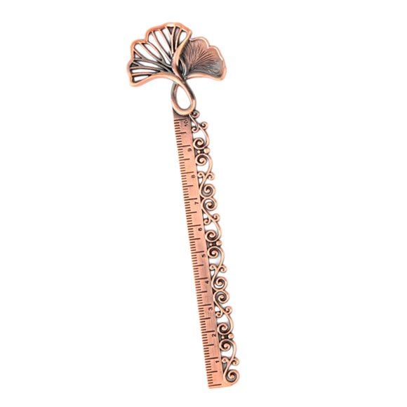 Metal Ginkgo Regla Marcapáginas Recorte Para Suministros De Lectura Regalos De Graduación Hombres B