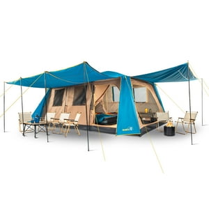 Discovery - Carpa Camping Dolomites 12, 12 Personas Techo Largo 3000 Mm Doble Toldo