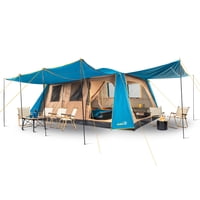 Discovery - Carpa Camping Dolomites 12, 12 Personas Techo Largo 3000 Mm Doble Toldo