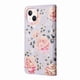thumbnail image 5 of FOXDOCK Funda Tipo Cartera Floral para iPhone 13 mini ,Funda con Tapa de Cuero PU, Protección Antigolpes con Ranuras para Tarjetas y Soporte, 5 of 5