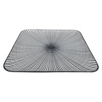 Homewell - Plato Loza Cuadrado Negro 26X2Cm