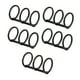 thumbnail image 3 of Carpetas de hojas metálicas sueltas de 5x3 anillas, 3 agujeros, anillas para encuadernación de hojas metálicas sueltas, anillas para libros, para , Negro 20mm, 3 of 5