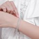 thumbnail image 5 of Pulsera de Tenis de Moissanita de 3 Mm en 2 Filas para Mujer y Hombres Unisex Color D Claridad VVS1 Pulsera de Diamantes para Hombre Plata de Ley 925 Pulseras de Tenis para Mujer Joyería 6-8.5, 5 of 9