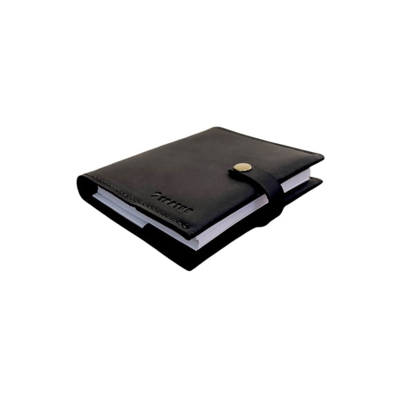 Cuaderno de Cuero Pequeño Negro Tratur