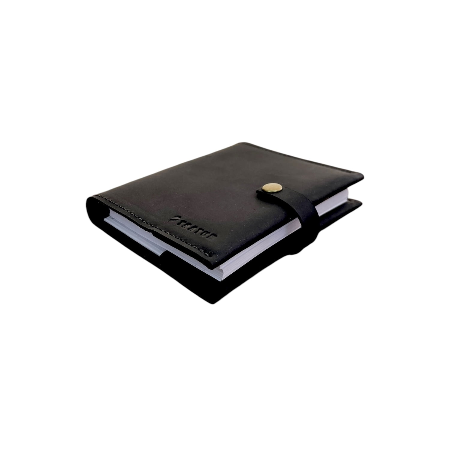 Cuaderno De Cuero Pequeño Negro Tratur