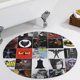 thumbnail image 5 of Batman: Hombre Murciélago Alfombra Redonda de Felpa Coral, Antideslizante, No Desprende Pelusas, Lavable y Duradera para Salón, Dormitorio y Habitación de Niños 60cm, 5 of 6
