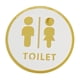 thumbnail image 4 of Señal De Inodoro De 7,8 Pulgadas, Señal De Identificación De Baño Acrílica Para Oficina De Negocios, Estilo C, 4 of 5