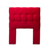 Dgb - Respaldo Cama 1 Plaza Felpa Rojo Alicante Cp