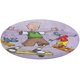 thumbnail image 1 of Doug Alfombra Redonda de Felpa Coral, Antideslizante, No Desprende Pelusas, Lavable y Duradera para Salón, Dormitorio y Habitación de Niños 60cm, 1 of 6