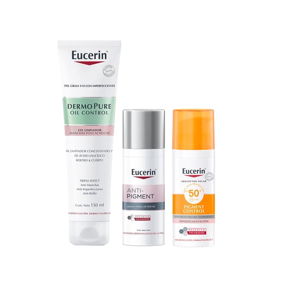 Eucerin Dermopure + Anti-Pigment Noche + Protector Solar