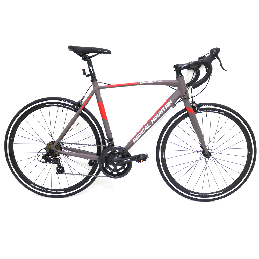 Bicicleta Radical Mountain 700C Ruta Leggera 1 Gris/Rojo Sm