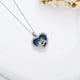 thumbnail image 2 of Collar mujer perro cristal corazón plata 925, 2 of 3