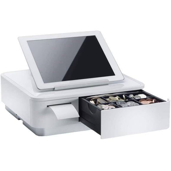 Impresora Star Micronics mPOP USB‑C Blanca con Soporte para Tablet