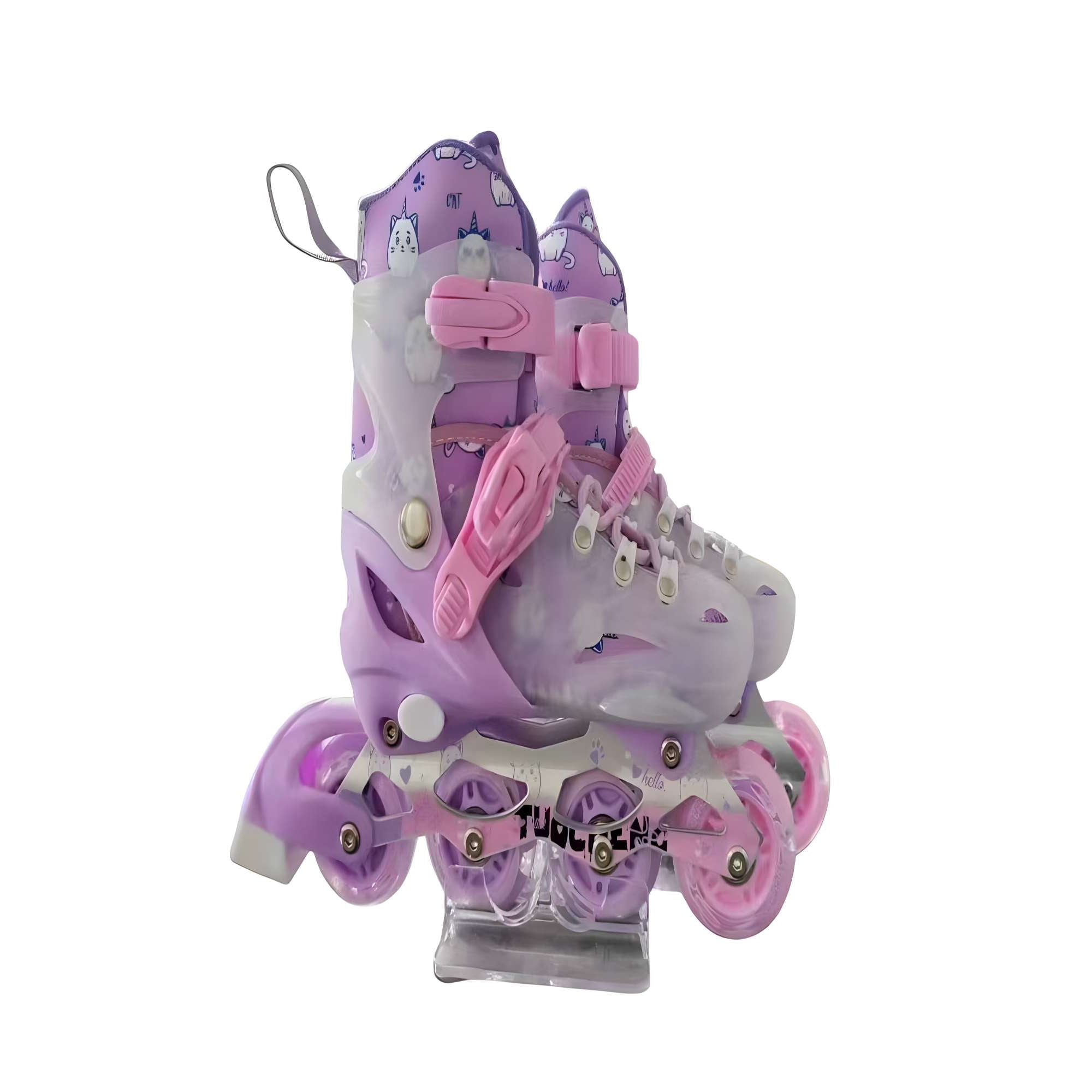 Patines - Lineal Con Luces Y Kit Talla S 31 34 Lila2