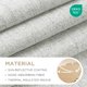 thumbnail image 2 of Cortinas opacas Joydeco de lino natural, 132 x 305 cm, 2 paneles, 2 of 9