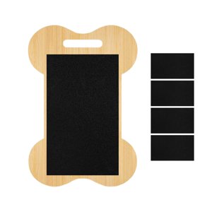 Ioensy - Almohadilla Duradera Para Rascar Perros Para Uñas, Uñas De Doble Cara Para Perros Grandes, Color Negro