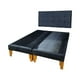 thumbnail image 2 of Cama King Felpa Negro, 2 of 3