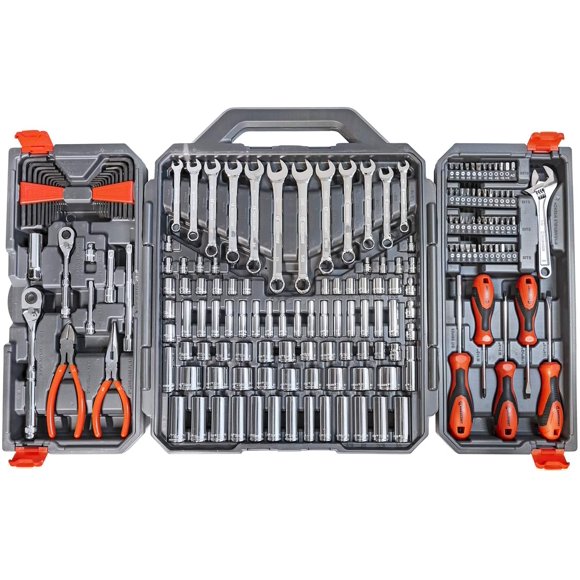 Juego de herramientas Crescent CTK180 con 180 piezas en estuche de almacenamiento