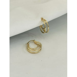 Collarbeauty - Aro Bañado En Oro 18K