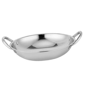 Magideal - Olla De Ramen Coreana Con Doble Asa, Olla De Calentamiento Rápido De Doble Oreja Para El Hogar, Utensilios De Cocina, Olla Para Mariscos, Ollas Secas , 28Cm