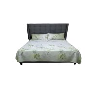 Genérico - Juego De Sabanas 100% Algodon Super King Verde