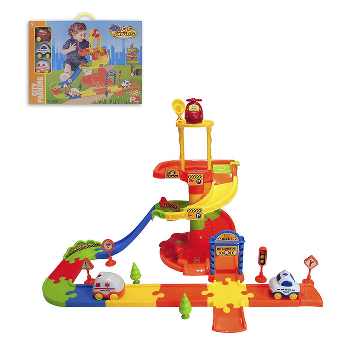 Everkids - Juego Armable City Parking