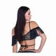 thumbnail image 2 of Top Rejilla Flecos Lentejuelas Roma Costume Negro Mujer, 2 of 2