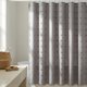 thumbnail image 1 of REGALWOVEN Conjunto de Cortinas de Ducha con Textura Geométrica 3D y Borlas para Decoración de Baño Gris 72"W x 72"L, 1 of 7