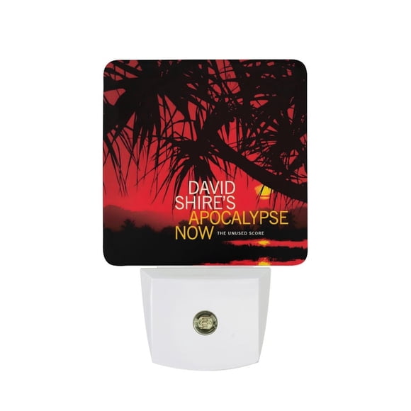 Apocalipsis Ahora Luz nocturna LED con sensor de anochecer a amanecer para dormitorio, baño, pasillo, escaleras - Lámpara LED nocturna de enchufe, 0.5W - 1 pieza
