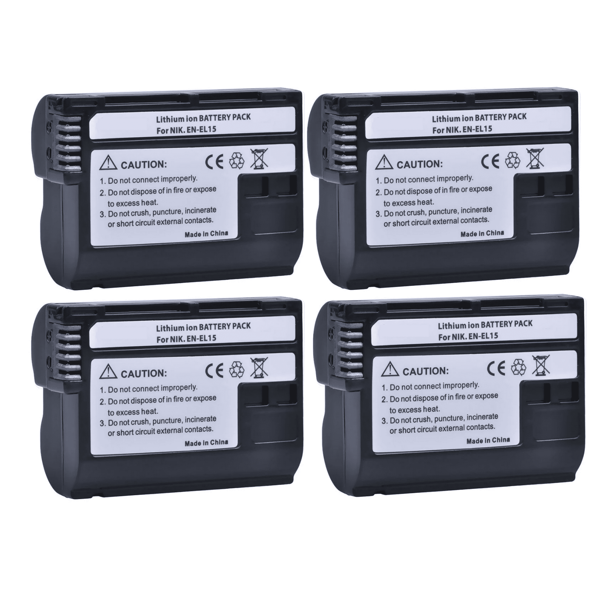 Genérico - 4 Baterías En-el15 Nikon Alternativa