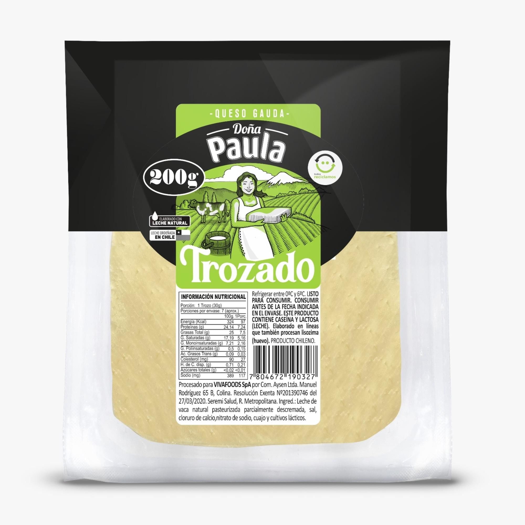 Queso Gauda Trozo 200 g Doña Paula