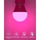 thumbnail image 3 of Bombilla LED ORALUCE A15 de 5 W, 450 LM, 6 colores, E26, equivalente a 40 W, paquete de 6, 3 of 9