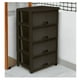 thumbnail image 2 of Cajonera ratan glamour clip cafe 4 niveles extra resistentes 100x54,5x44,5 cm, 2 of 3