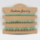 thumbnail image 1 of 3pcs/set Colorful Natural Stone Beads Bracelets - Stretchable Bangle Jewelry Gift for Women, 1 of 5