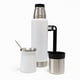 thumbnail image 1 of Termo De Acero Inoxidable 1.3 Litros + Mate 236ml Con Bombilla Color Blanco, 1 of 6