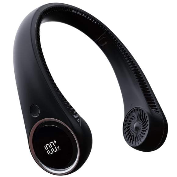 Ventilador de Cuello Respiray Portátil 17H 4000mAh 3 Velocidades Negro