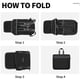 thumbnail image 5 of Mochila plegable ligera Bymontin de 45 L para viaje, negra, 5 of 5