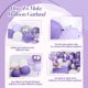 thumbnail image 3 of Guirnalda de globos Anjerlfu 126 piezas púrpura y lavanda, 3 of 7