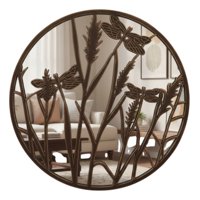 Genérico - Espejo Pared Decorativo Armonía Natural Relieve Libélula Jhn